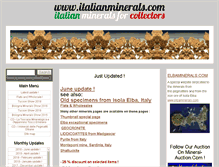 Tablet Screenshot of italianminerals.com